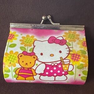 Hello Kitty Pink and Yellow Kids Coin Purse
